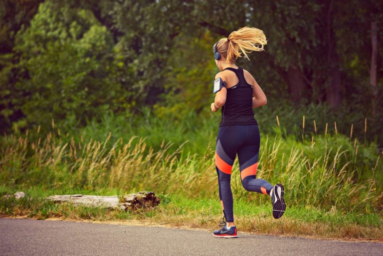 woman running