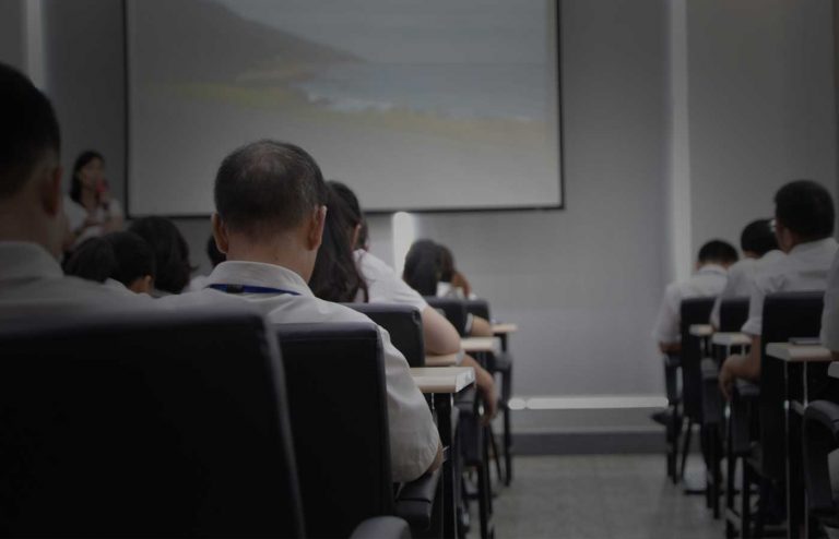 Training room and people